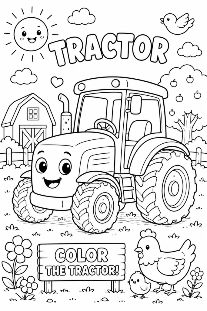 Tractor Coloring Pages